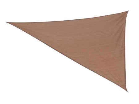 Coolaroo Ready-To-Hang Polyethylene Shade Sail Triangle Shade Sail Canopy 10 ft. H X 10 ft. W X 10 f Online now