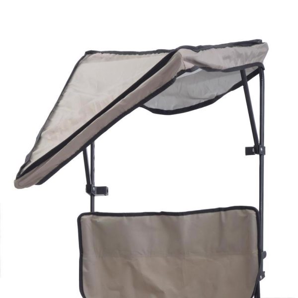 QuikShade Taupe Canopy Folding Quad Chair Hot on Sale