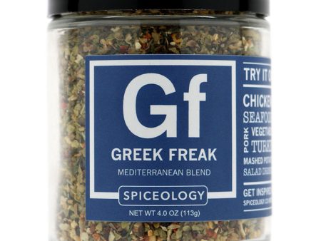 Spiceology Greek Freak Mediterranean Blend Seasoning Rub 4 oz Supply