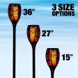 Shawshank LEDz Black Ceramic 12-36 in. Round Garden Torch 1 pc Online