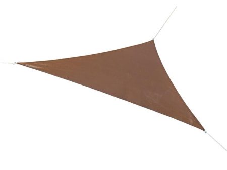 Coolaroo Ready-To-Hang Polyethylene Mocha Triangle Shade Sail Canopy 16.5 ft. H X 16.5 ft. W X 16.5 Fashion