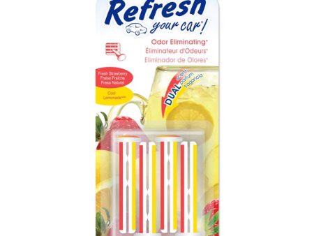 Refresh Your Car! Fresh Strawberry Cool Lemonade Scent Car Vent Clip 0.7 oz Solid For Sale