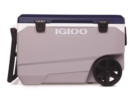 Igloo MaxCold Latitude Blue Gray 90 qt Roller Cooler Online Sale