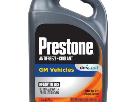 Prestone Dex-Cool Concentrated 50 50 Antifreeze Coolant 1 gal For Sale