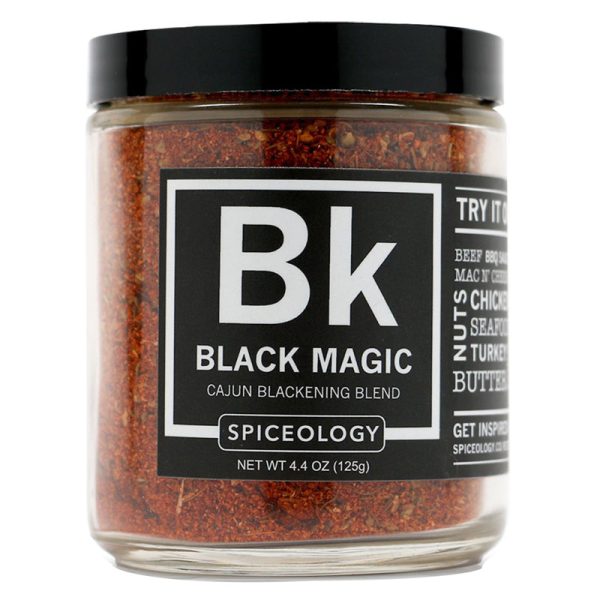 Spiceology Black Magic Cajun Blackening Blend Seasoning Rub 4.4 oz Supply