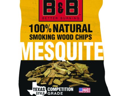 B&B Charcoal All Natural Mesquite Wood Smoking Chips 180 cu in Online