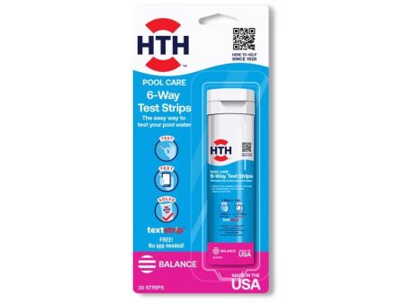 HTH Pool Care Strips 6-Way Test Strips 1 bottle Online Hot Sale