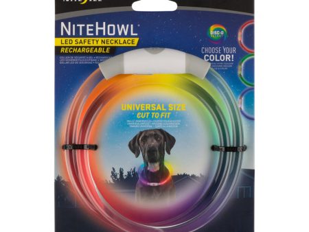 Nite Ize NiteHowl Disco Plastic Dog LED Necklace Fashion