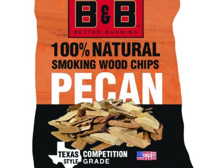 B&B Charcoal All Natural Pecan Wood Smoking Chips 180 cu in Supply