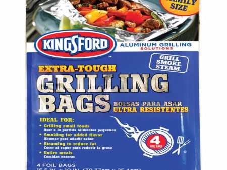 Kingsford Aluminum Grilling Bags 15.5 in. L X 10 in. W 4 pk Supply