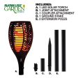 Shawshank LEDz Black Ceramic 12-36 in. Round Garden Torch 1 pc Online