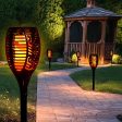 Shawshank LEDz Black Ceramic 12-36 in. Round Garden Torch 1 pc Online