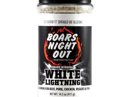 Boars Night Out White Lightning BBQ Seasoning 14.5 oz For Sale