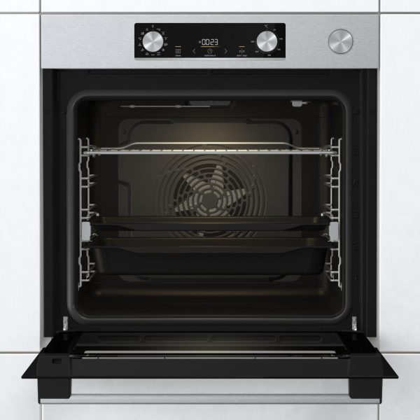 Gorenje, BSA6737E15X, Built-In Oven, 60 Cm, Black x Silver. Fashion