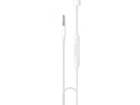 AUX Cable, MH021, 1M 8 Pin to 3.5mm White. Supply