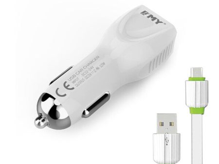 EMY, MY112, Car Charger, White. Online Hot Sale