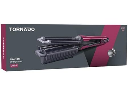 Tornado, TRY-2SM, Curling Iron for Waving hair, Ceramic Plates, Maroon. Online now