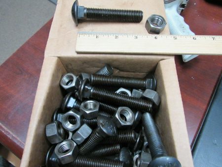 (25) Carriage Bolt w nut 5 8-11 X 3-1 2 , Grade 5, Full Thread, (184196313143-NBT11) Supply